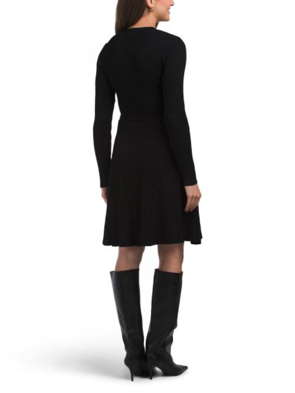 JULIA JORDAN Crew Neck Knit Mini Dress - Picture 2 of 4